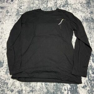 GANTHRE BY MARIE Mens XL Black Long Sleeve T-Shirt Katana Pug Graphic